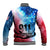 Patriotic 911 Memorial Patriot Day Baseball Jacket American Flag and Bald Eagle - Wonder Print Shop