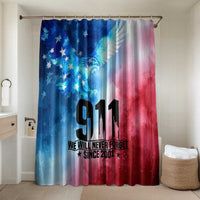 Patriotic 911 Memorial Patriot Day Bathroom Set American Flag and Bald Eagle - Wonder Print Shop