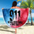 Patriotic 911 Memorial Patriot Day Beach Blanket American Flag and Bald Eagle - Wonder Print Shop