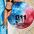 Patriotic 911 Memorial Patriot Day Beach Blanket American Flag and Bald Eagle - Wonder Print Shop
