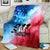 Patriotic 911 Memorial Patriot Day Blanket American Flag and Bald Eagle - Wonder Print Shop