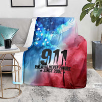Patriotic 911 Memorial Patriot Day Blanket American Flag and Bald Eagle - Wonder Print Shop