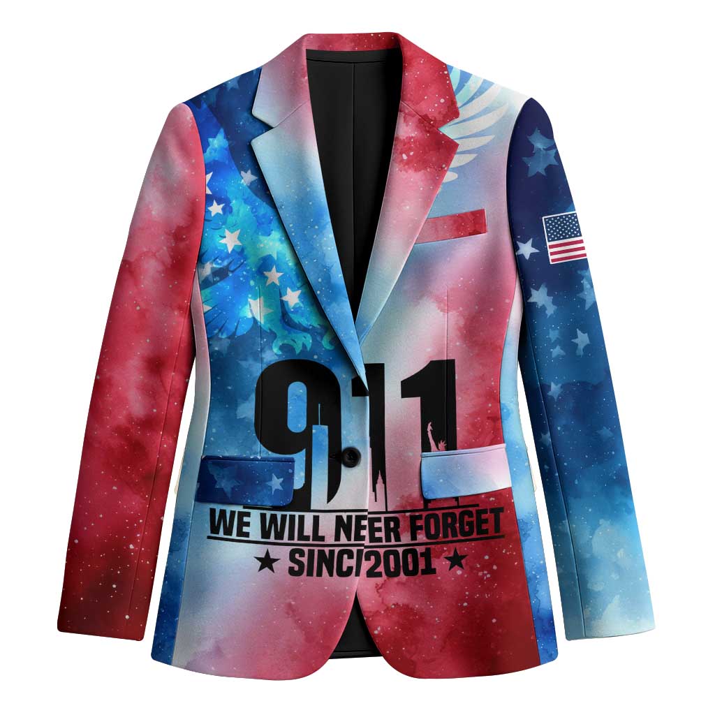 Patriotic 911 Memorial Patriot Day Blazer American Flag and Bald Eagle - Wonder Print Shop
