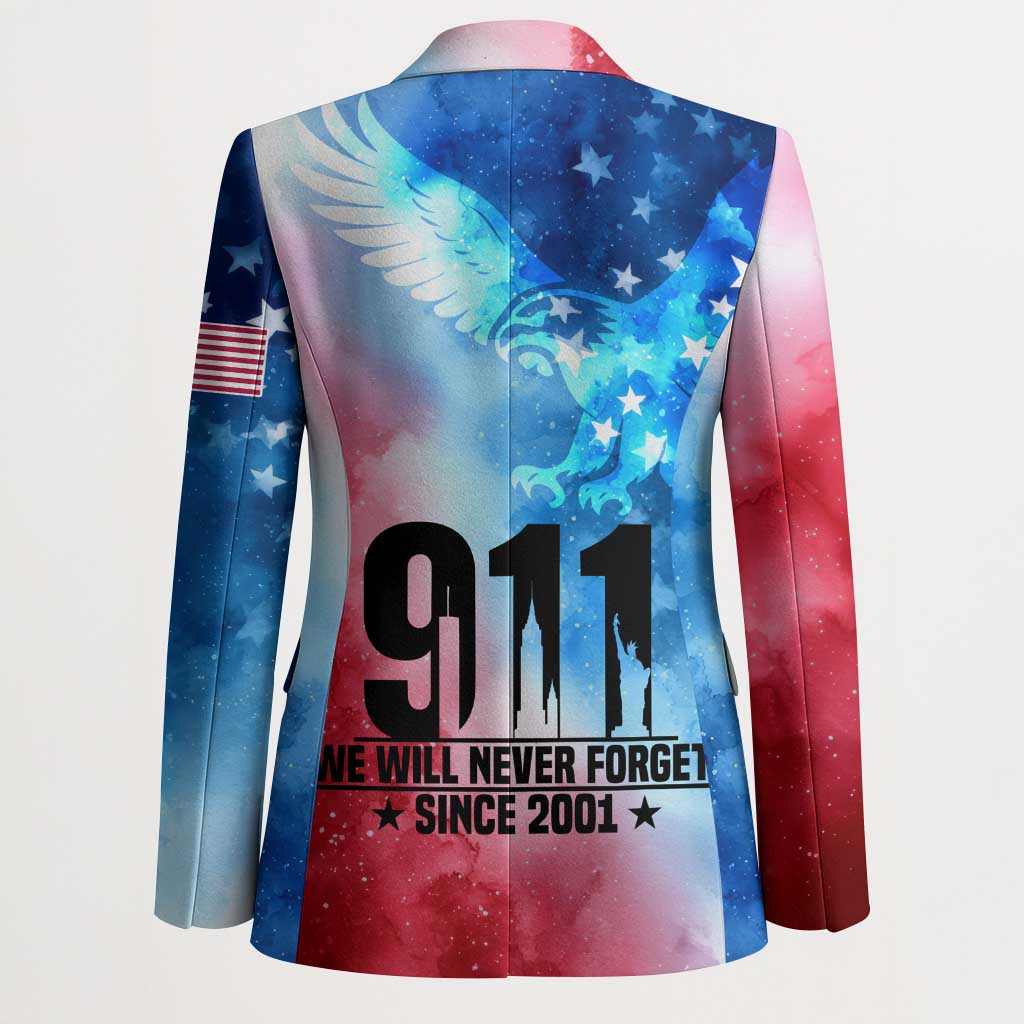 Patriotic 911 Memorial Patriot Day Blazer American Flag and Bald Eagle - Wonder Print Shop