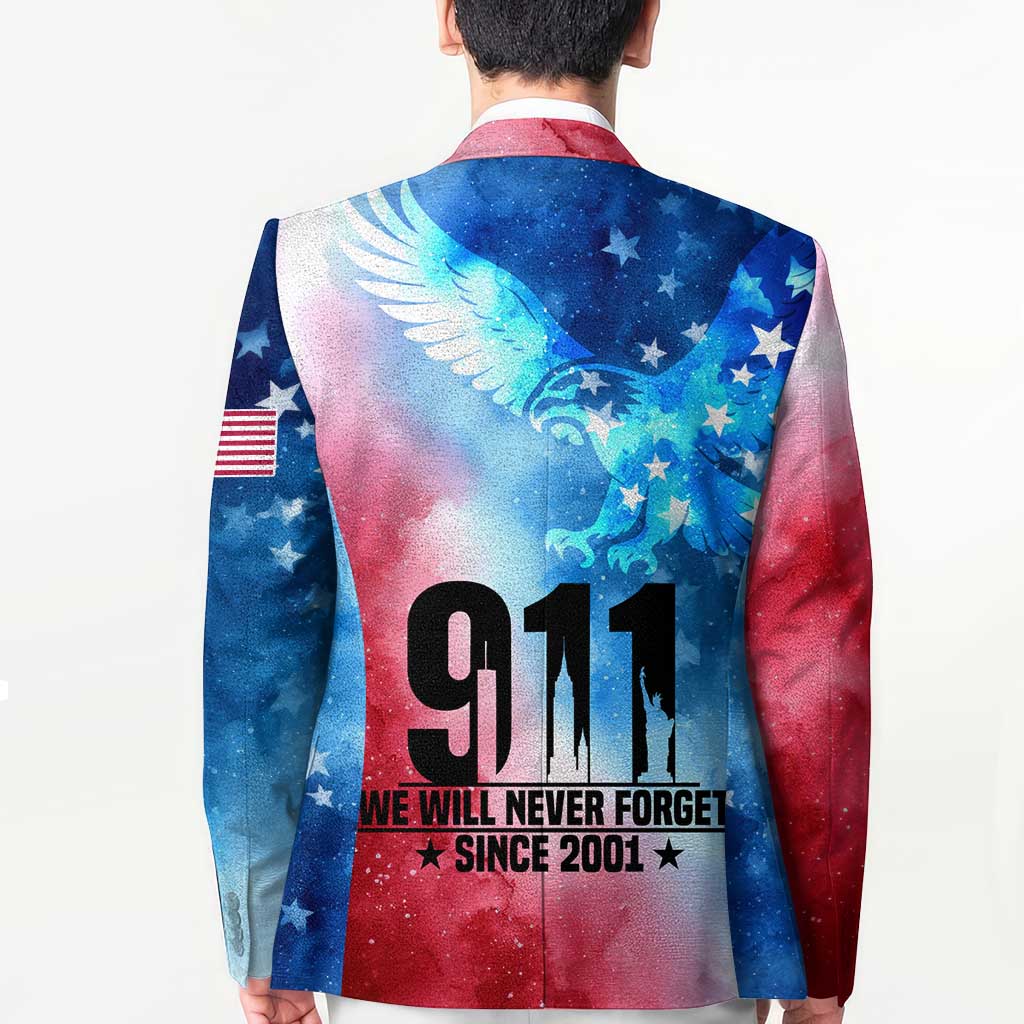 Patriotic 911 Memorial Patriot Day Blazer American Flag and Bald Eagle - Wonder Print Shop