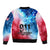 Patriotic 911 Memorial Patriot Day Bomber Jacket American Flag and Bald Eagle - Wonder Print Shop