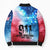 Patriotic 911 Memorial Patriot Day Bomber Puffer Jacket American Flag and Bald Eagle - Wonder Print Shop