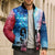 Patriotic 911 Memorial Patriot Day Bomber Puffer Jacket American Flag and Bald Eagle - Wonder Print Shop