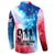 Patriotic 911 Memorial Patriot Day Button Sweatshirt American Flag and Bald Eagle - Wonder Print Shop