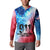 Patriotic 911 Memorial Patriot Day Button Sweatshirt American Flag and Bald Eagle - Wonder Print Shop