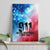 Patriotic 911 Memorial Patriot Day Canvas Wall Art American Flag and Bald Eagle - Wonder Print Shop