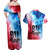 Patriotic 911 Memorial Patriot Day Couples Matching Off Shoulder Maxi Dress and Hawaiian Shirt American Flag and Bald Eagle - Wonder Print Shop