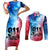 Patriotic 911 Memorial Patriot Day Couples Matching Short Sleeve Bodycon Dress and Long Sleeve Button Shirt American Flag and Bald Eagle - Wonder Print Shop