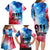 Patriotic 911 Memorial Patriot Day Family Matching Long Sleeve Bodycon Dress and Hawaiian Shirt American Flag and Bald Eagle - Wonder Print Shop