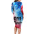 Patriotic 911 Memorial Patriot Day Family Matching Long Sleeve Bodycon Dress and Hawaiian Shirt American Flag and Bald Eagle - Wonder Print Shop