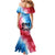 Patriotic 911 Memorial Patriot Day Family Matching Mermaid Dress and Hawaiian Shirt American Flag and Bald Eagle - Wonder Print Shop