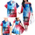 Patriotic 911 Memorial Patriot Day Family Matching Off The Shoulder Long Sleeve Dress and Hawaiian Shirt American Flag and Bald Eagle - Wonder Print Shop