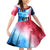 Patriotic 911 Memorial Patriot Day Family Matching Off Shoulder Short Dress and Hawaiian Shirt American Flag and Bald Eagle - Wonder Print Shop
