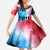 Patriotic 911 Memorial Patriot Day Family Matching Short Sleeve Bodycon Dress and Hawaiian Shirt American Flag and Bald Eagle - Wonder Print Shop
