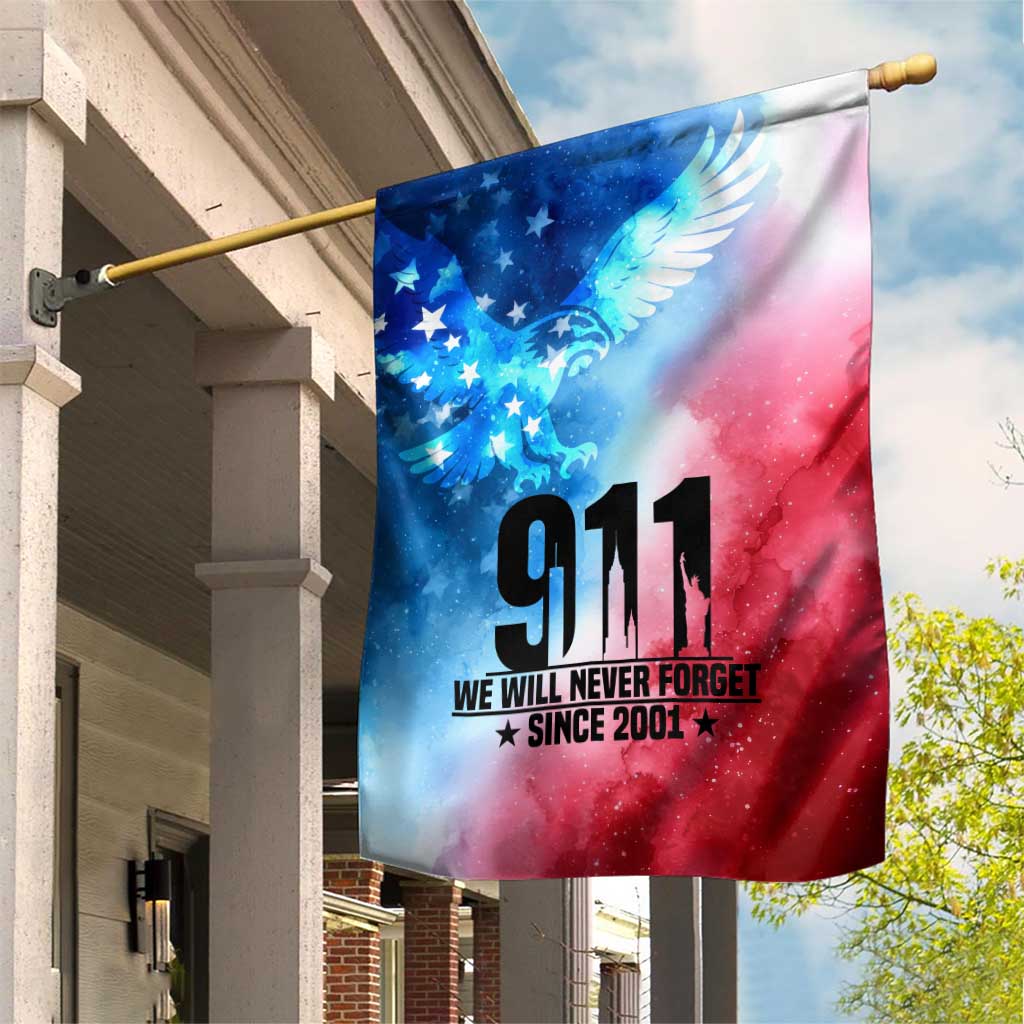 Patriotic 911 Memorial Patriot Day Garden Flag American Flag and Bald Eagle - Wonder Print Shop
