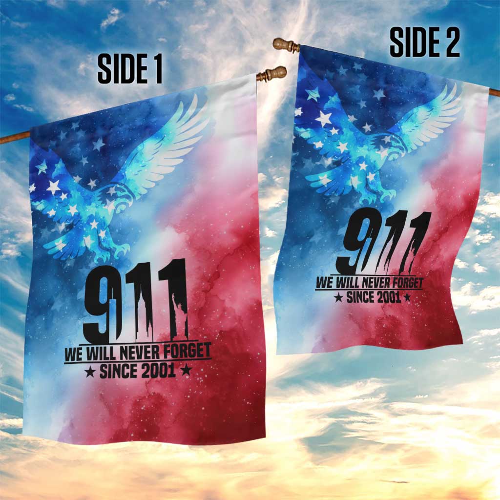 Patriotic 911 Memorial Patriot Day Garden Flag American Flag and Bald Eagle - Wonder Print Shop