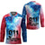Patriotic 911 Memorial Patriot Day Hockey Jersey American Flag and Bald Eagle - Wonder Print Shop