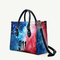 Patriotic 911 Memorial Patriot Day Leather Bag American Flag and Bald Eagle - Wonder Print Shop