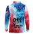 Patriotic 911 Memorial Patriot Day Long Sleeve Polo Shirt American Flag and Bald Eagle - Wonder Print Shop