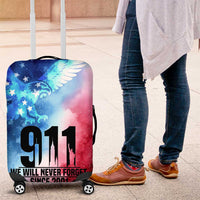 Patriotic 911 Memorial Patriot Day Luggage Cover American Flag and Bald Eagle - Wonder Print Shop