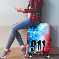 Patriotic 911 Memorial Patriot Day Luggage Cover American Flag and Bald Eagle - Wonder Print Shop