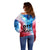 Patriotic 911 Memorial Patriot Day Off Shoulder Sweater American Flag and Bald Eagle - Wonder Print Shop
