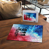 Patriotic 911 Memorial Patriot Day Puzzle American Flag and Bald Eagle - Wonder Print Shop