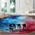 Patriotic 911 Memorial Patriot Day Round Carpet American Flag and Bald Eagle - Wonder Print Shop