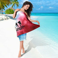 Patriotic 911 Memorial Patriot Day Sarong American Flag and Bald Eagle - Wonder Print Shop