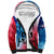 Patriotic 911 Memorial Patriot Day Sherpa Hoodie American Flag and Bald Eagle - Wonder Print Shop