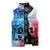 Patriotic 911 Memorial Patriot Day Sleeveless Puffer Jacket American Flag and Bald Eagle - Wonder Print Shop