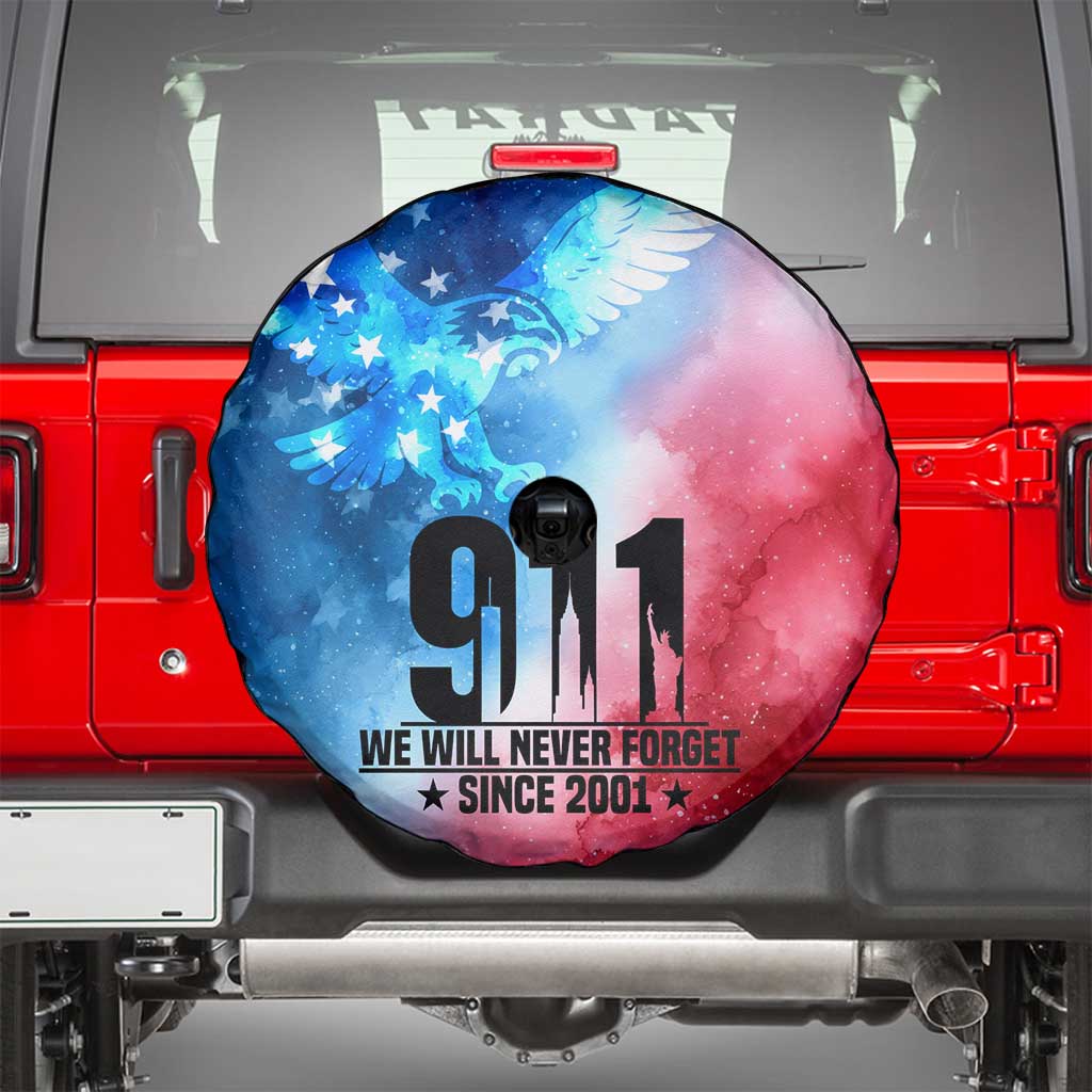 Patriotic 911 Memorial Patriot Day Spare Tire Cover American Flag and Bald Eagle - Wonder Print Shop