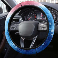 Patriotic 911 Memorial Patriot Day Steering Wheel Cover American Flag and Bald Eagle - Wonder Print Shop