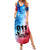 Patriotic 911 Memorial Patriot Day Summer Maxi Dress American Flag and Bald Eagle - Wonder Print Shop