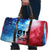 Patriotic 911 Memorial Patriot Day Travel Bag American Flag and Bald Eagle - Wonder Print Shop