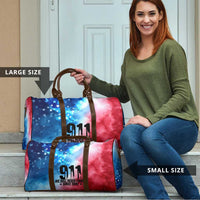 Patriotic 911 Memorial Patriot Day Travel Bag American Flag and Bald Eagle - Wonder Print Shop