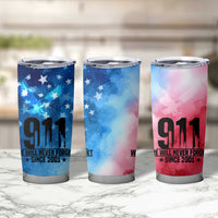 Patriotic 911 Memorial Patriot Day Tumbler Cup American Flag and Bald Eagle - Wonder Print Shop