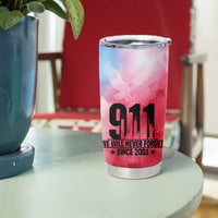 Patriotic 911 Memorial Patriot Day Tumbler Cup American Flag and Bald Eagle - Wonder Print Shop