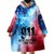 Patriotic 911 Memorial Patriot Day Wearable Blanket Hoodie American Flag and Bald Eagle - Wonder Print Shop