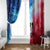 Patriotic 911 Memorial Patriot Day Window Curtain American Flag and Bald Eagle - Wonder Print Shop