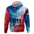 Patriotic 911 Memorial Patriot Day Zip Hoodie American Flag and Bald Eagle - Wonder Print Shop