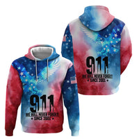Patriotic 911 Memorial Patriot Day Zip Hoodie American Flag and Bald Eagle - Wonder Print Shop
