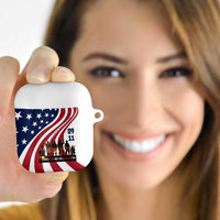 911 Memorial AirPods Case Patriot Day American Flag and Soldier Silhouette Honor and Remember - Wonder Print Shop