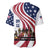 911 Memorial Baseball Jersey Patriot Day American Flag and Soldier Silhouette Honor and Remember - Wonder Print Shop
