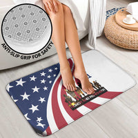 911 Memorial Bathroom Set Patriot Day American Flag and Soldier Silhouette Honor and Remember - Wonder Print Shop